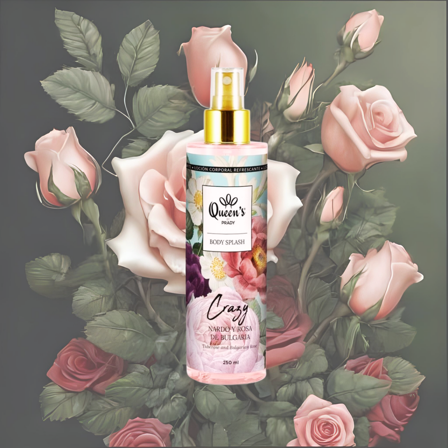 Crazy Body Splash Nardo y Rosa de Bulgaria – 250 ml Prady
