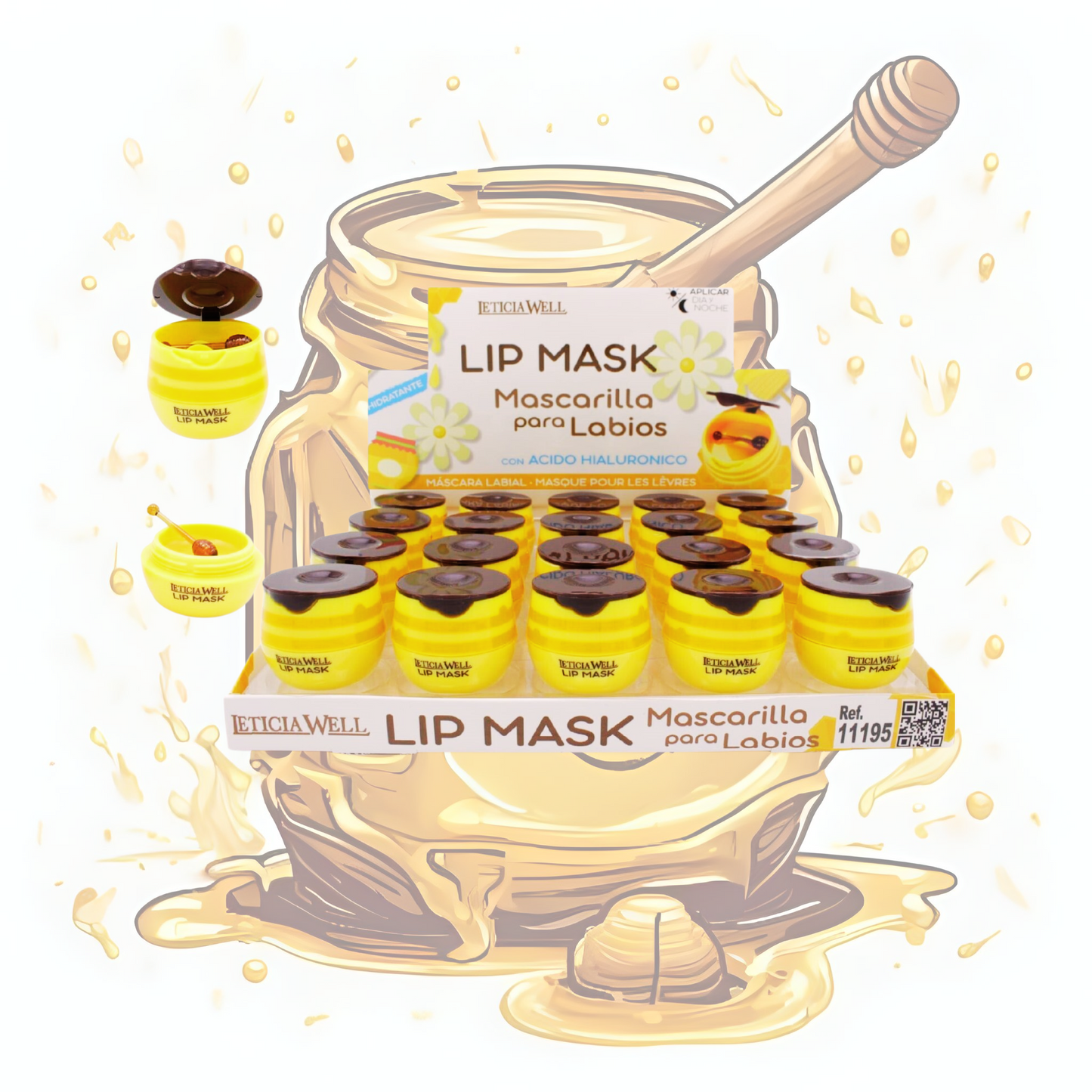 Mascarilla Labial Hidratante con Ácido Hialurónico de Leticia Well