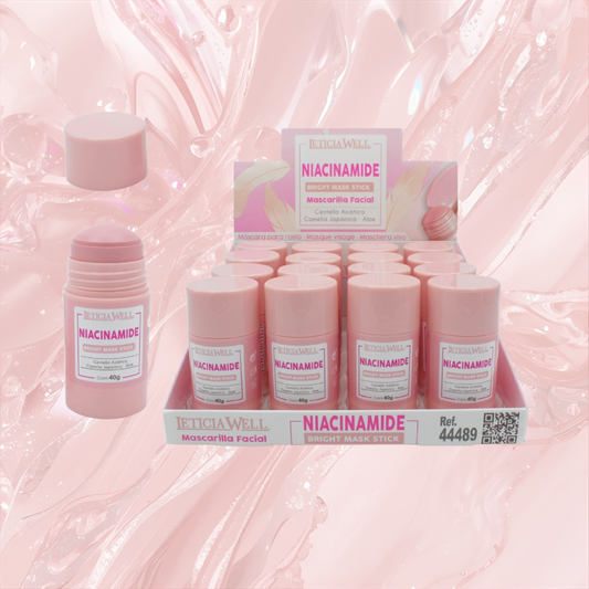 Mascarilla Rosa en Stick Revitalizante con Niacinamide